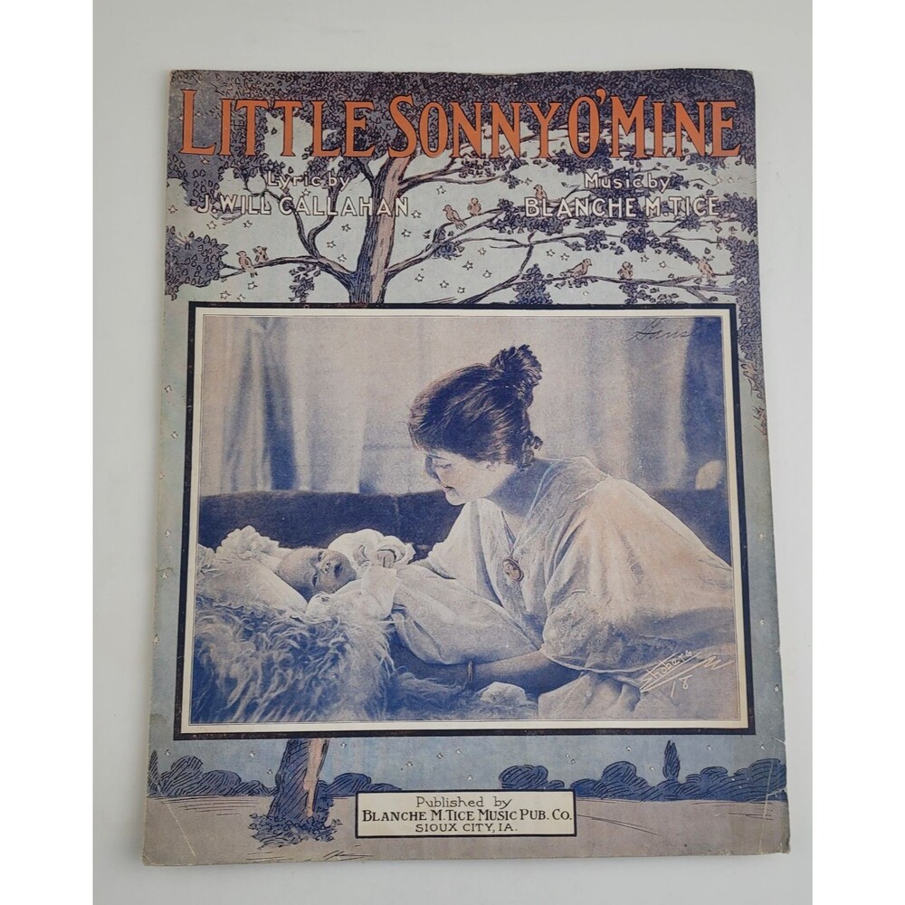 Antique 1919 Sheet Music, Sioux City, Iowa Little Sonny O’Mine #SM3